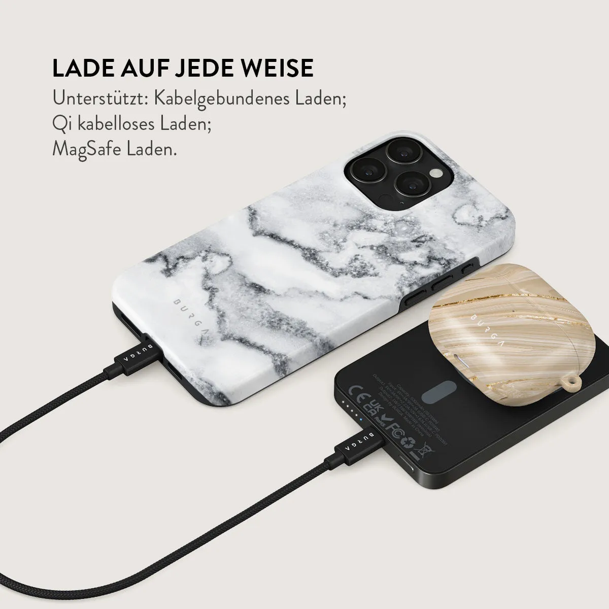 White Winter - Magnetic Powerbank