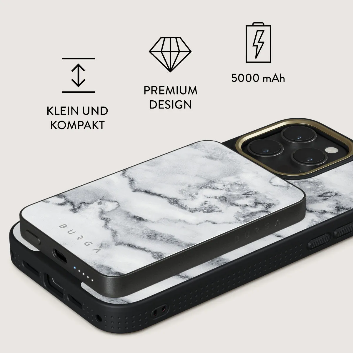 White Winter - Magnetic Powerbank
