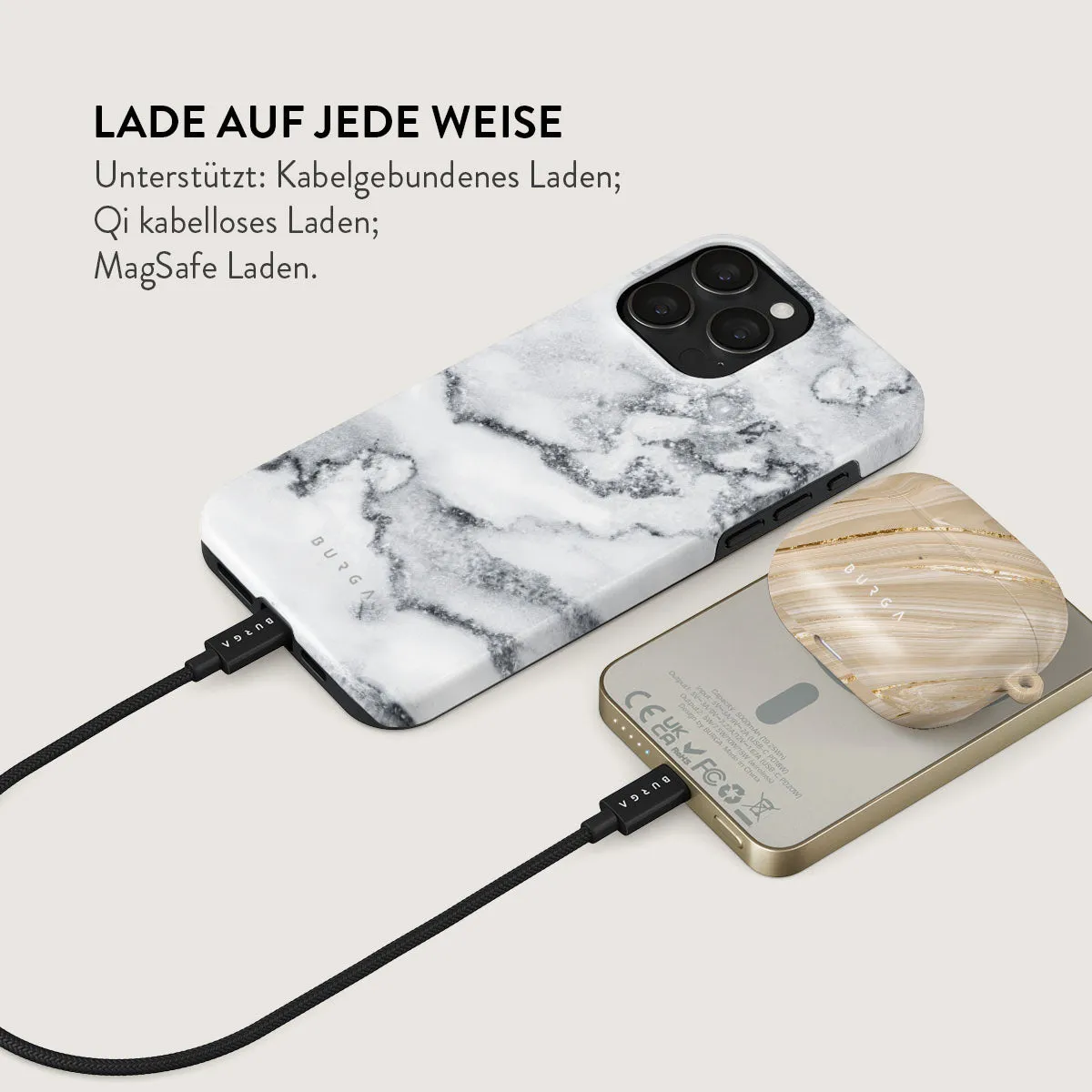 White Winter - Magnetic Powerbank