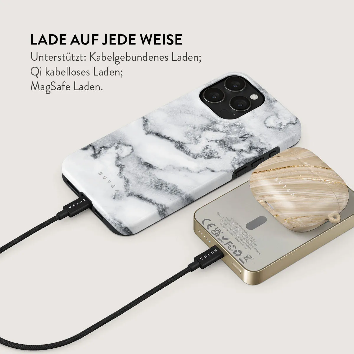 White Winter - Magnetic Powerbank