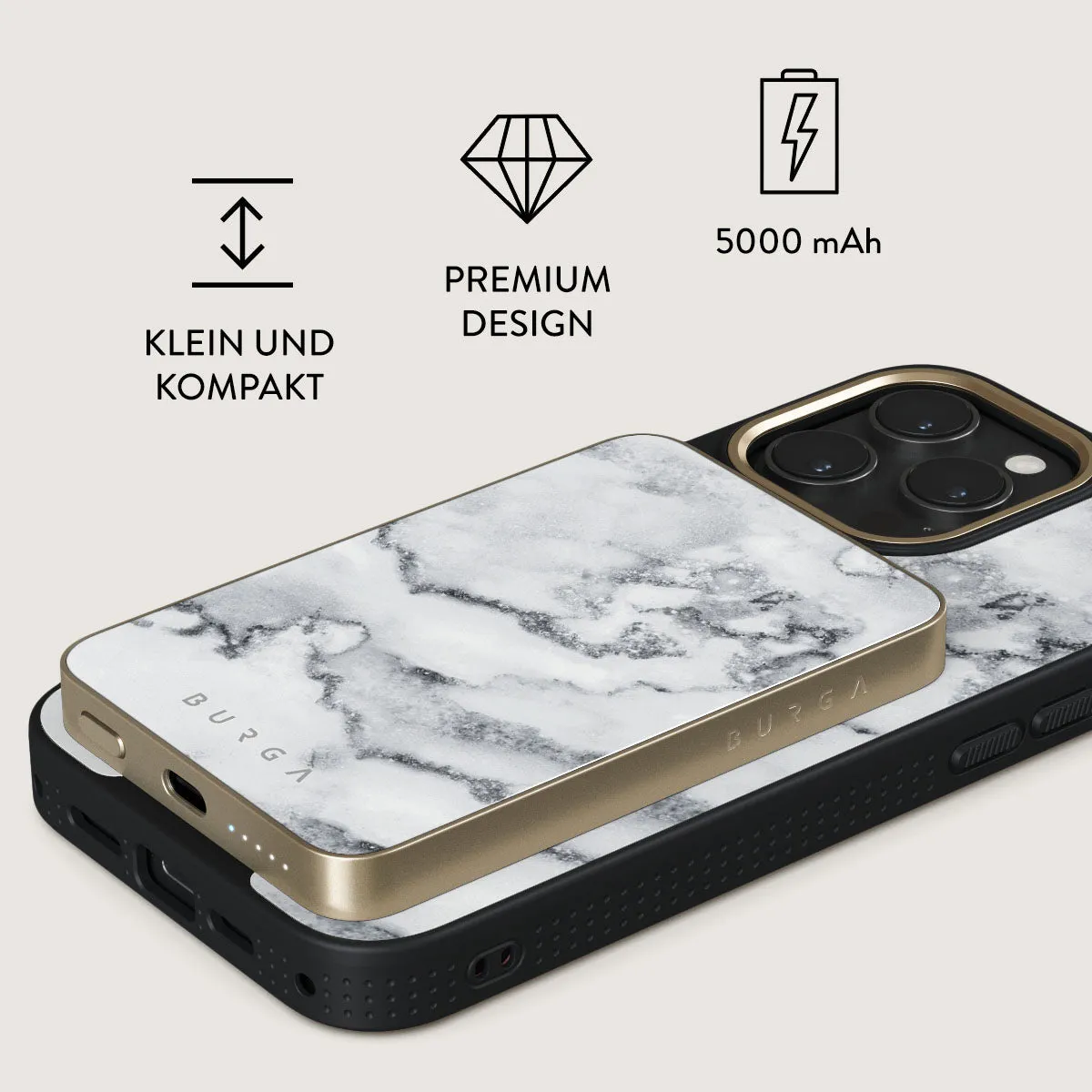White Winter - Magnetic Powerbank
