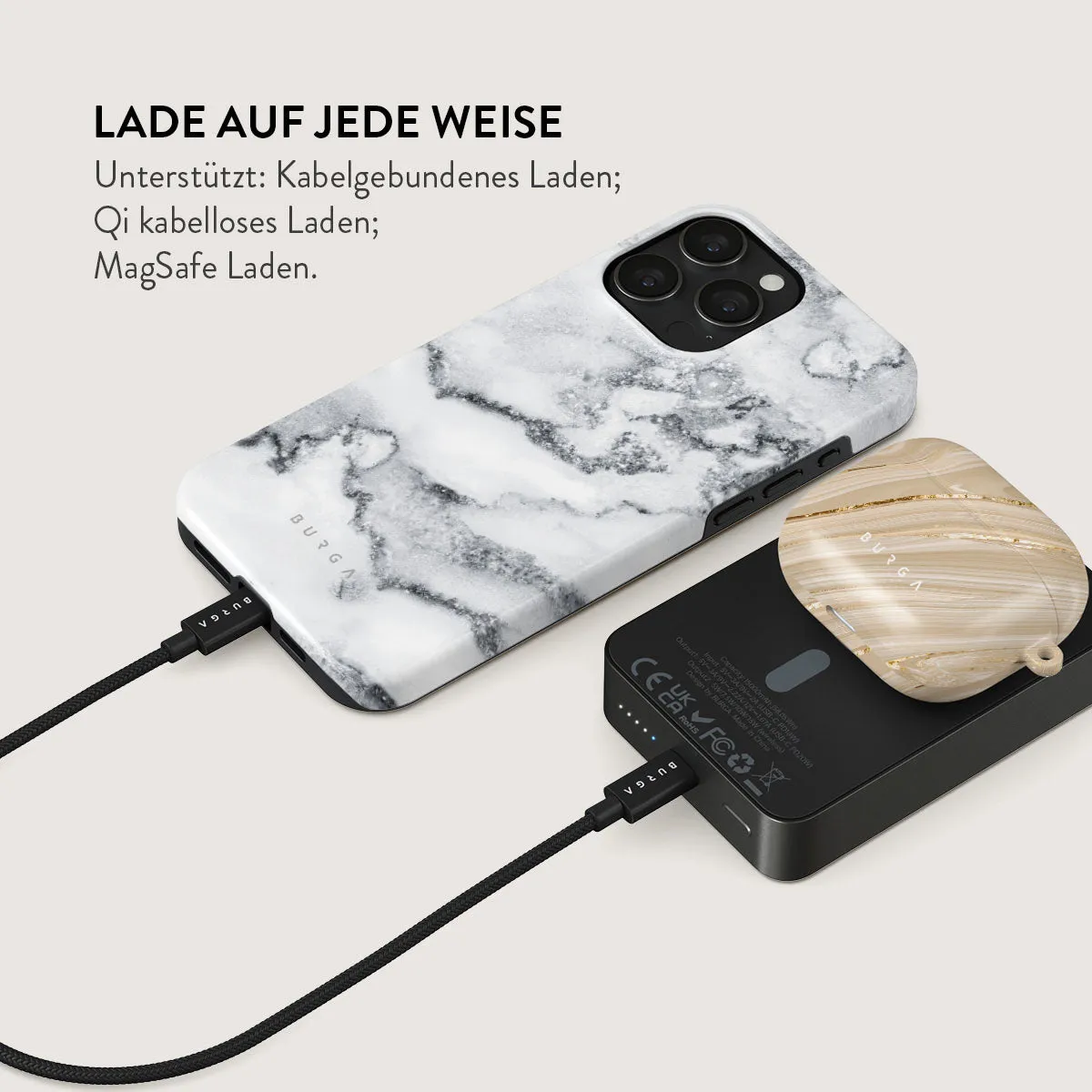 White Winter - Magnetic Powerbank
