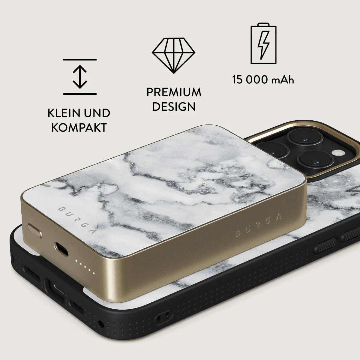 White Winter - Magnetic Powerbank