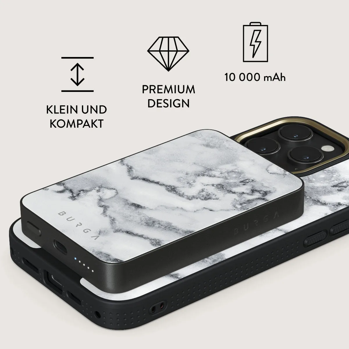 White Winter - Magnetic Powerbank