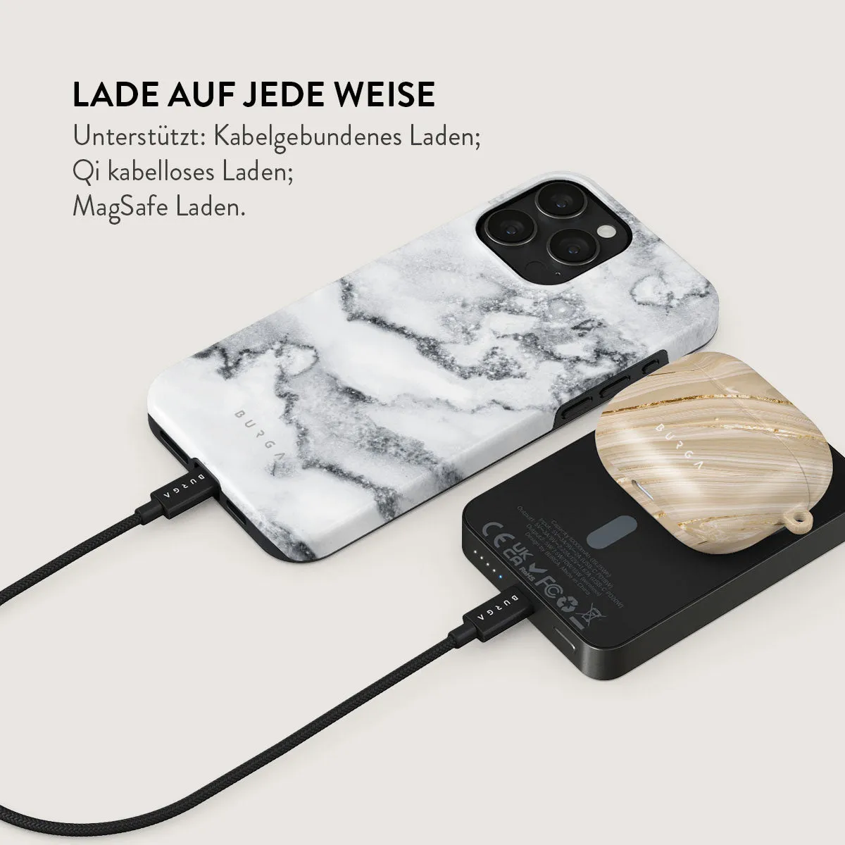 White Winter - Magnetic Powerbank