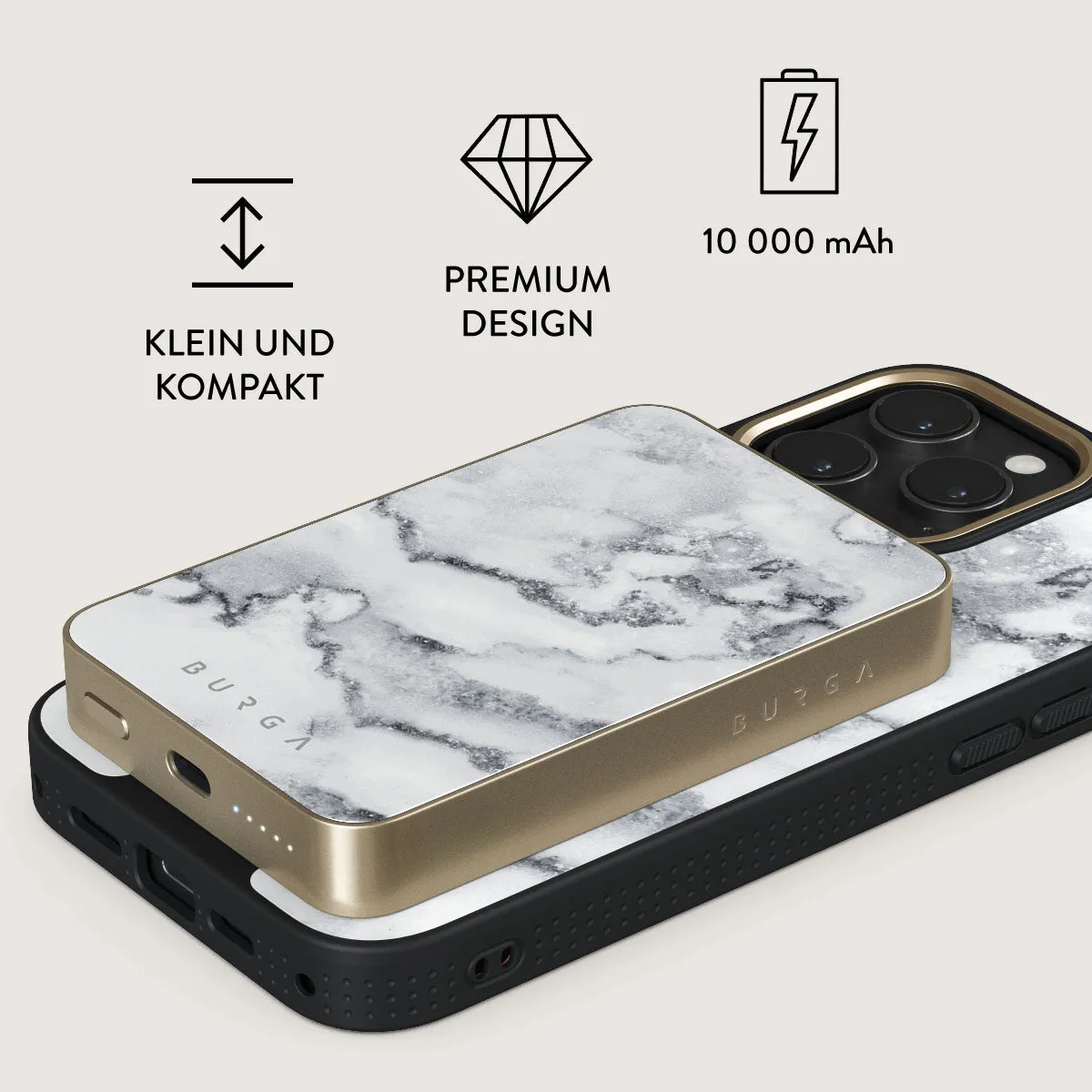 White Winter - Magnetic Powerbank