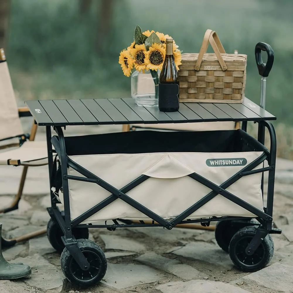 Whitsunday Outdoor Folding Table Aluminum (Carbon Black, Rectangle Standard)