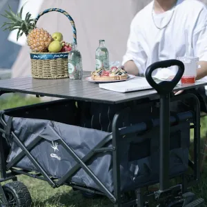 Whitsunday Outdoor Folding Table Aluminum (Carbon Black, Rectangle Standard)