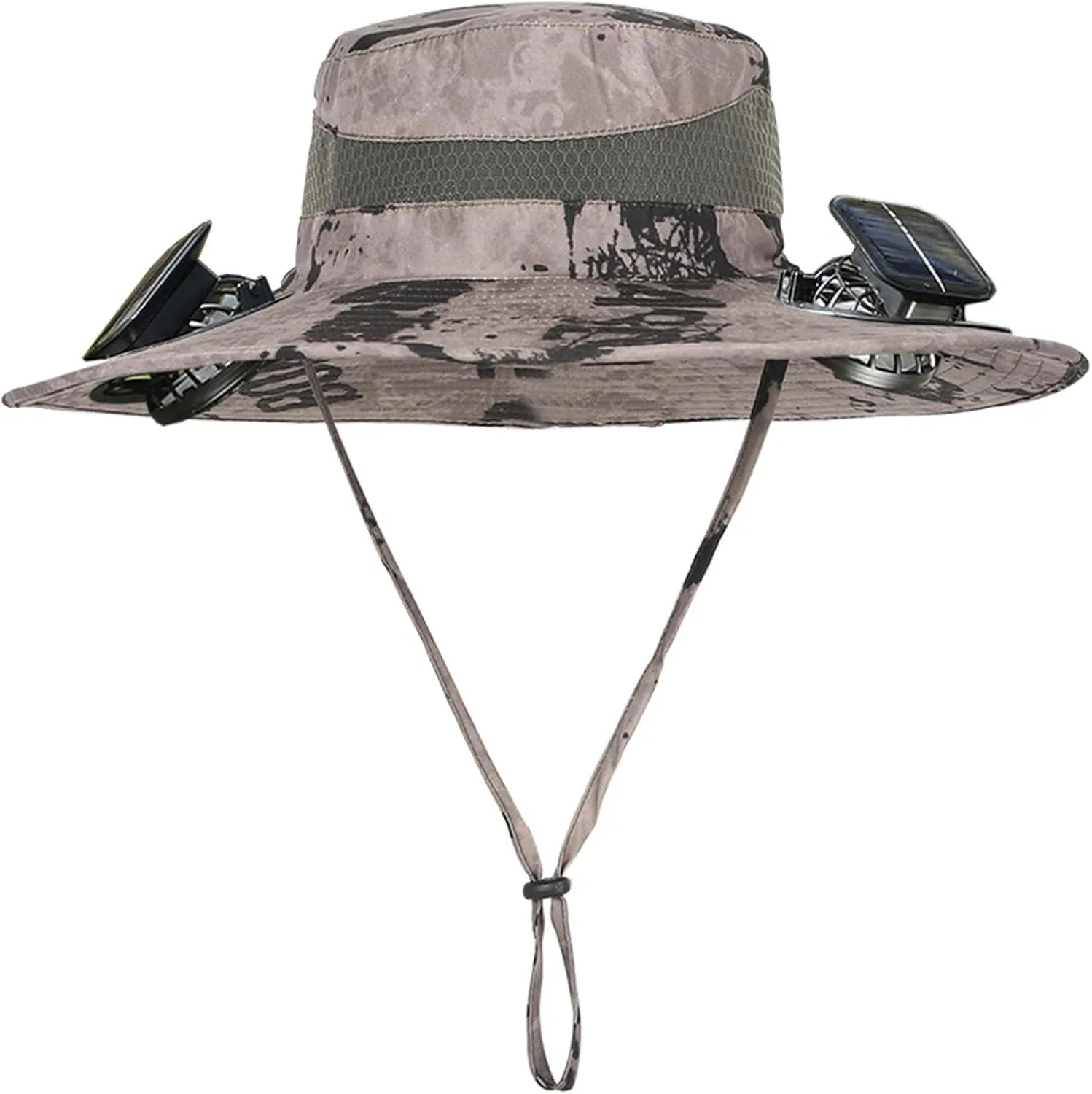 Wide Brim Solar Fan Outdoor Fishing Hat Hats for Men Women & USB Charging,Upf50 