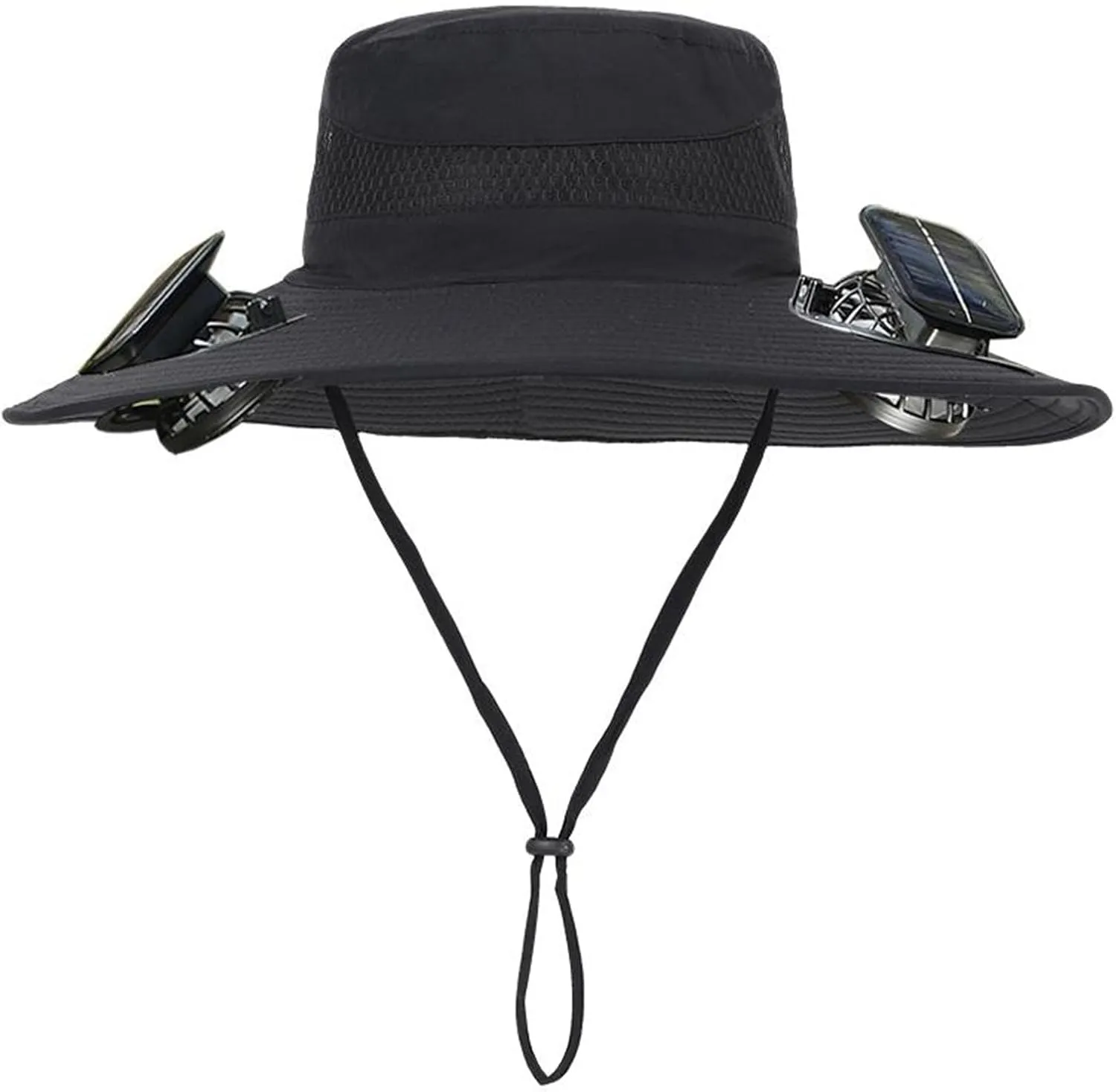 Wide Brim Solar Powered Fan Hat, UPF 50  Solar Fan Sun Hat for Beach Outdoor Fishing Camping Hiking