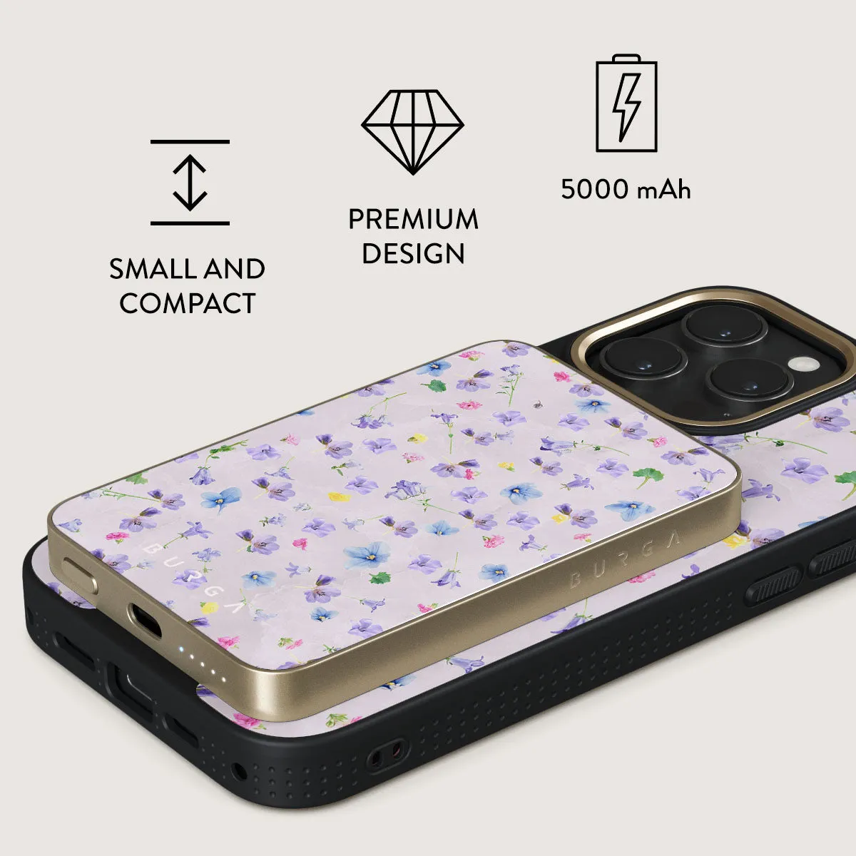Wildflower - Magnetic Power Bank