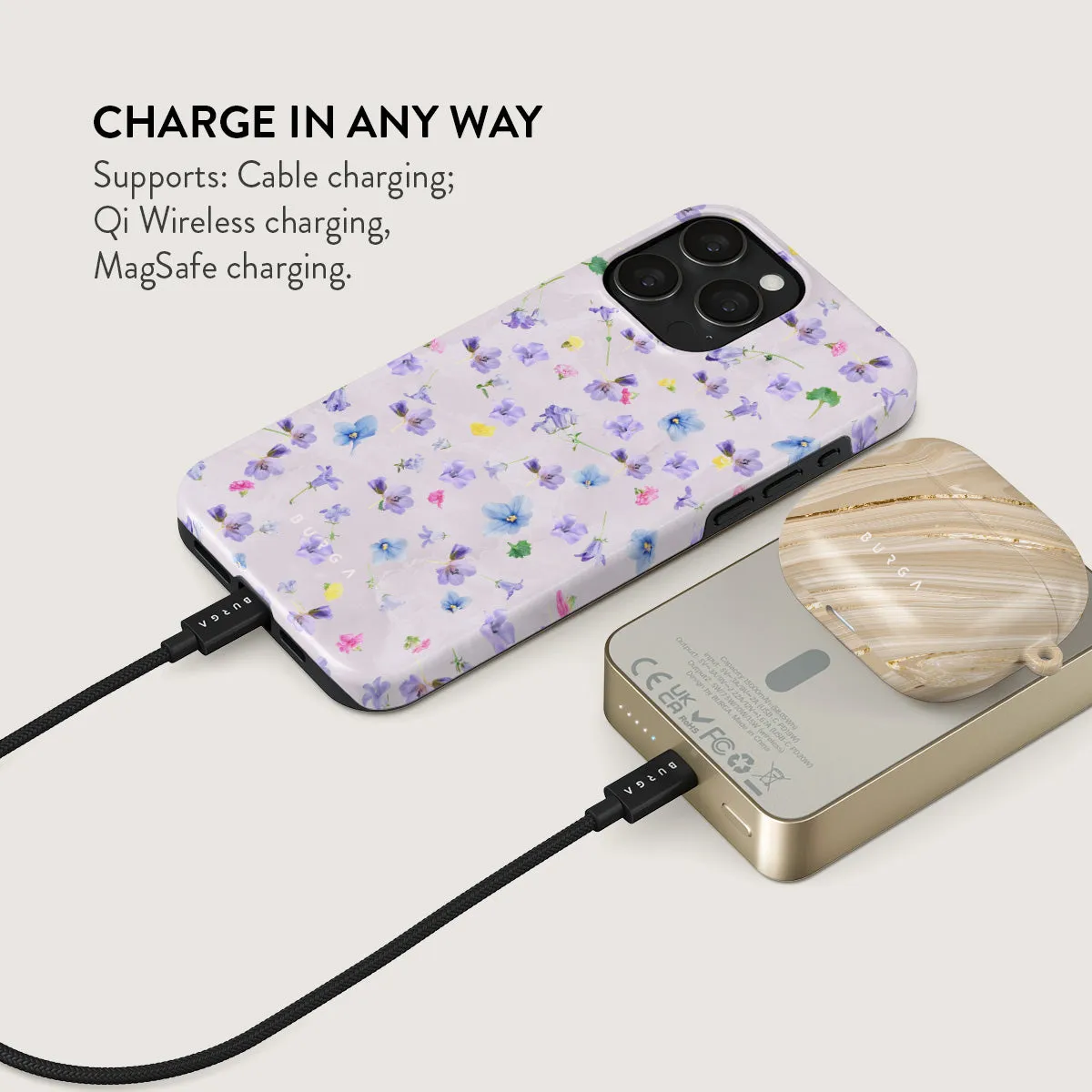 Wildflower - Magnetic Power Bank