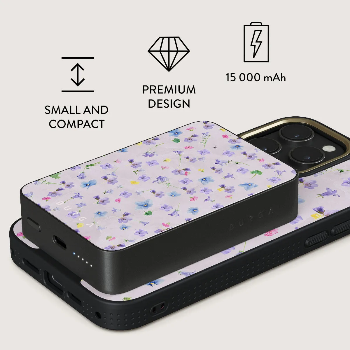 Wildflower - Magnetic Power Bank