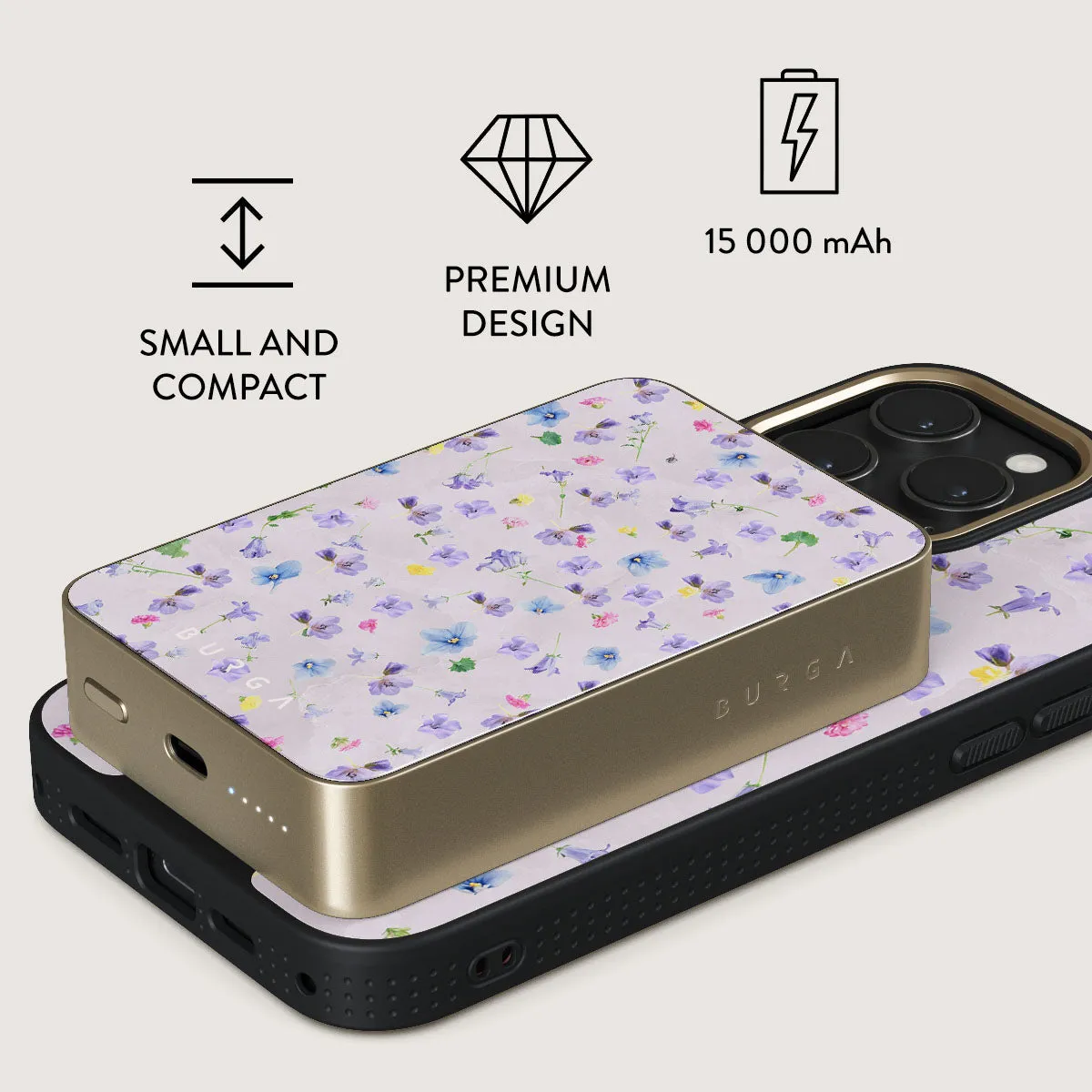 Wildflower - Magnetic Power Bank