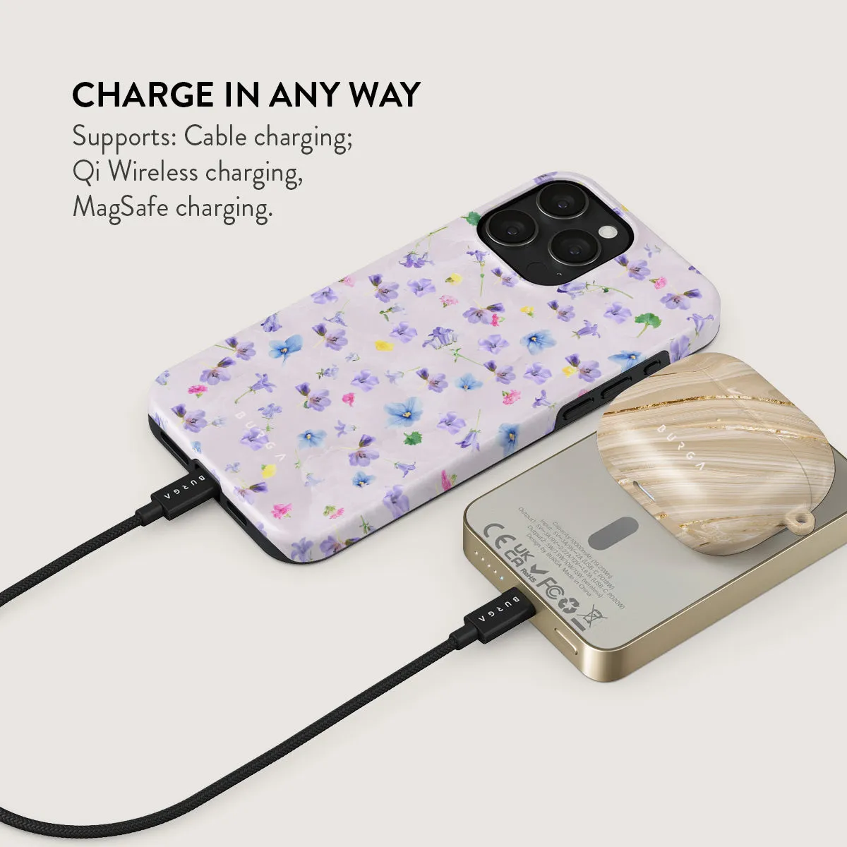 Wildflower - Magnetic Power Bank