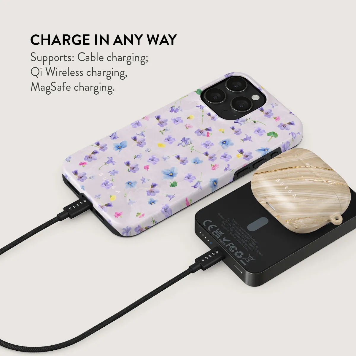 Wildflower - Magnetic Power Bank