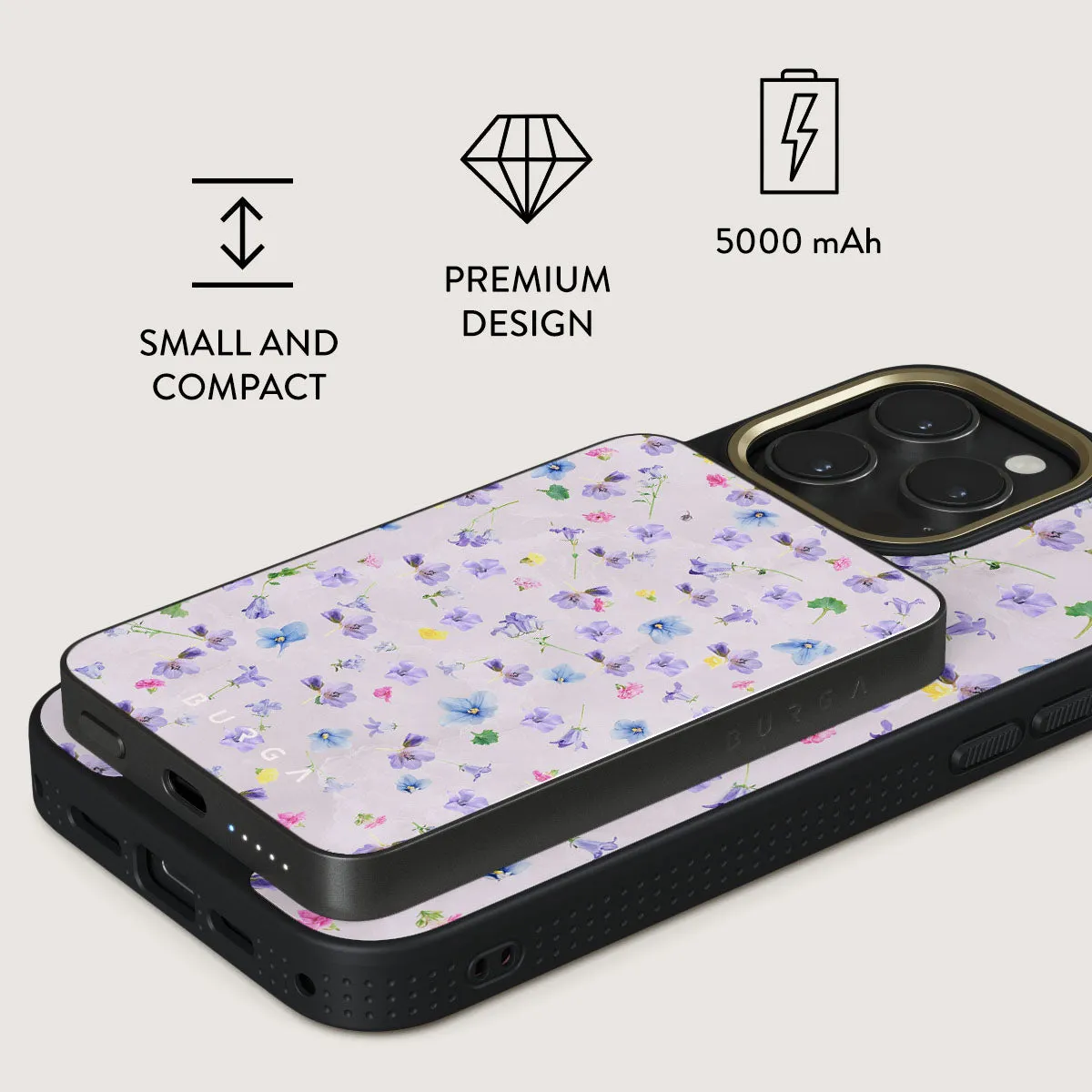 Wildflower - Magnetic Power Bank