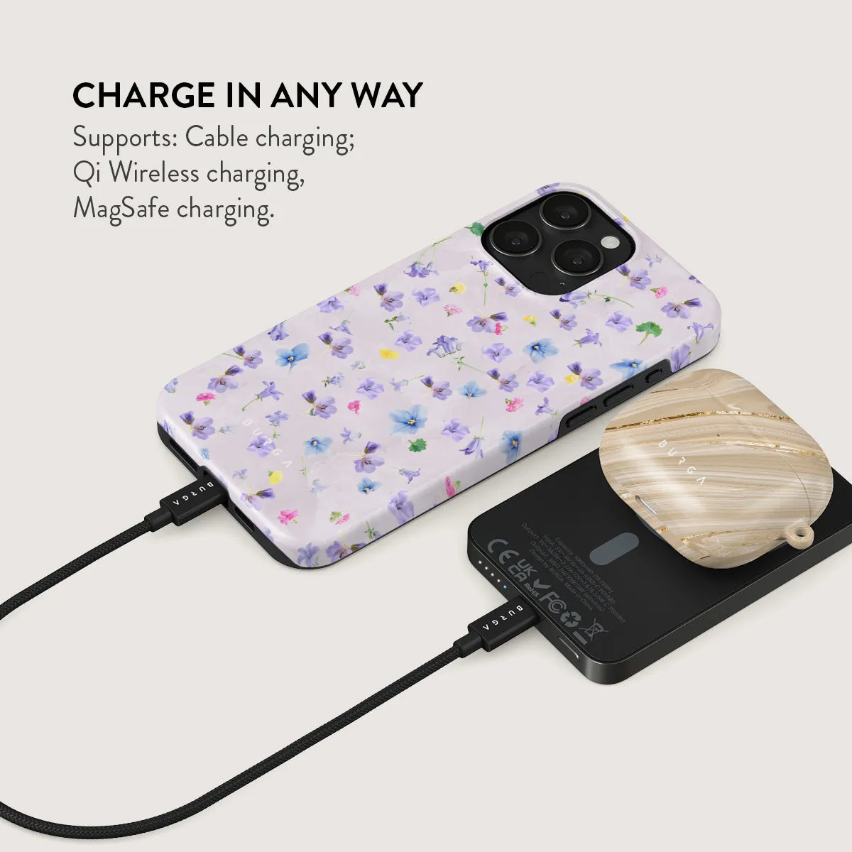 Wildflower - Magnetic Power Bank