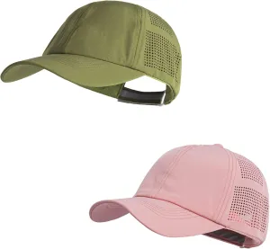 Women Quick Drying Baseball Cap Sun Hats Mesh Lightweight UV Protection for Outdoor Sports - Multiple Colors