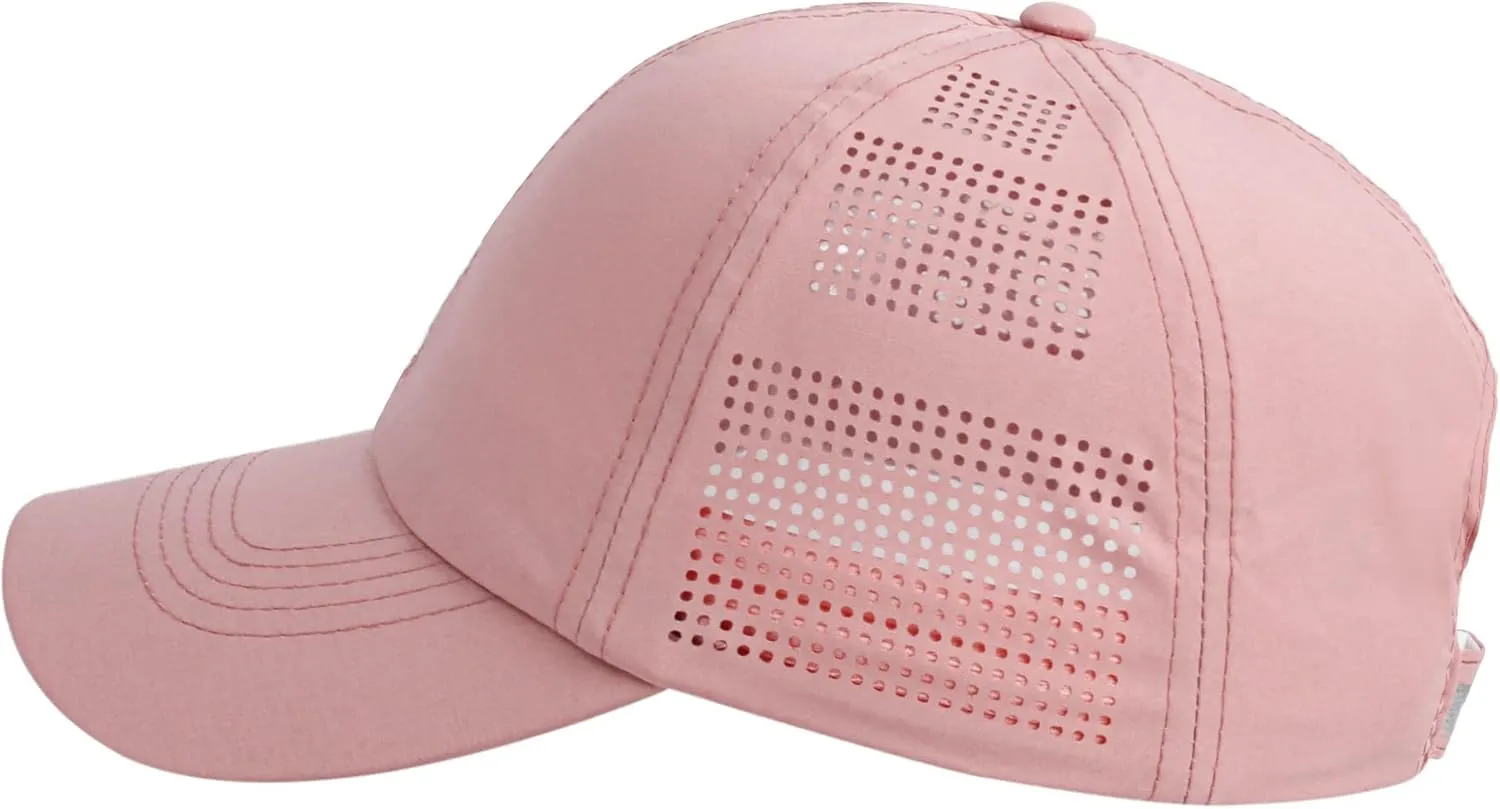 Women Quick Drying Baseball Cap Sun Hats Mesh Lightweight UV Protection for Outdoor Sports - Multiple Colors