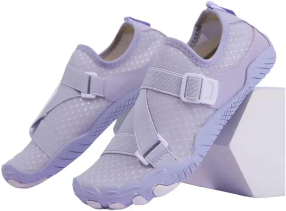 Women's Lightweight Indoor Workout Shoes for Jump Rope Yoga Pilates Squats Deadlifts Aerobics (Purple,8)