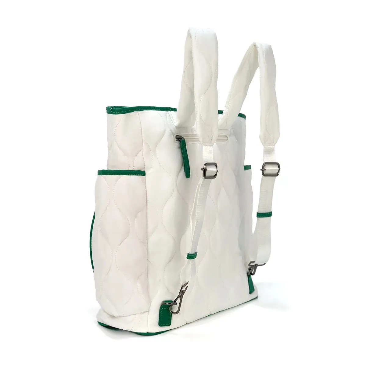 Women's Quilted Puffer Pickleball Duffel Bag – Large Capacity