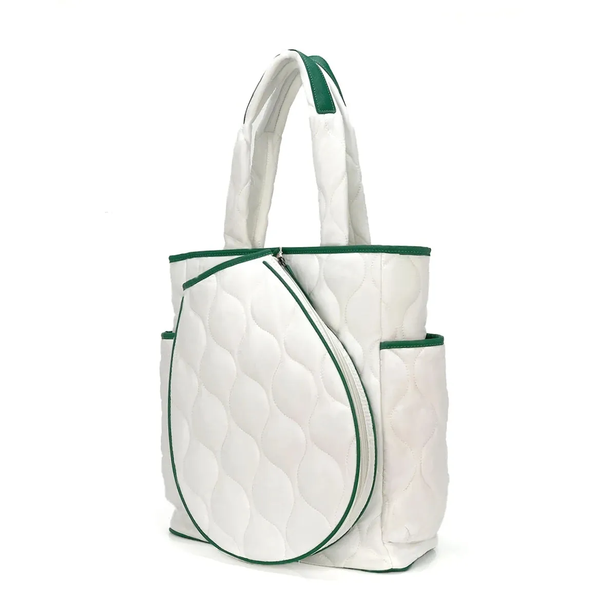 Women's Quilted Puffer Pickleball Duffel Bag – Large Capacity