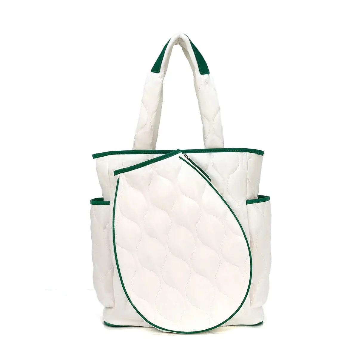 Women's Quilted Puffer Pickleball Duffel Bag – Large Capacity