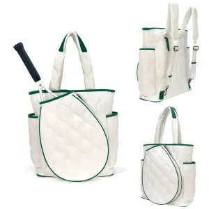 Women's Quilted Puffer Pickleball Duffel Bag – Large Capacity