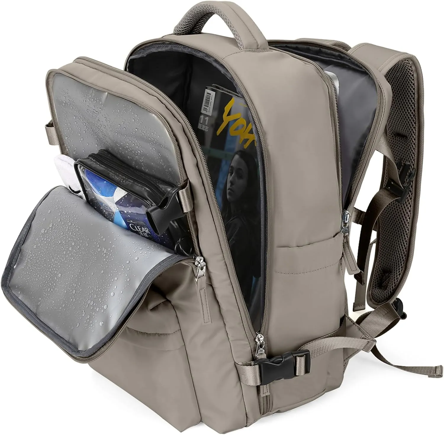 WONHOX Large Travel Backpack Carry on Flight Approved Laptop Work Business Backpack for Women Men Mochila de Viaje