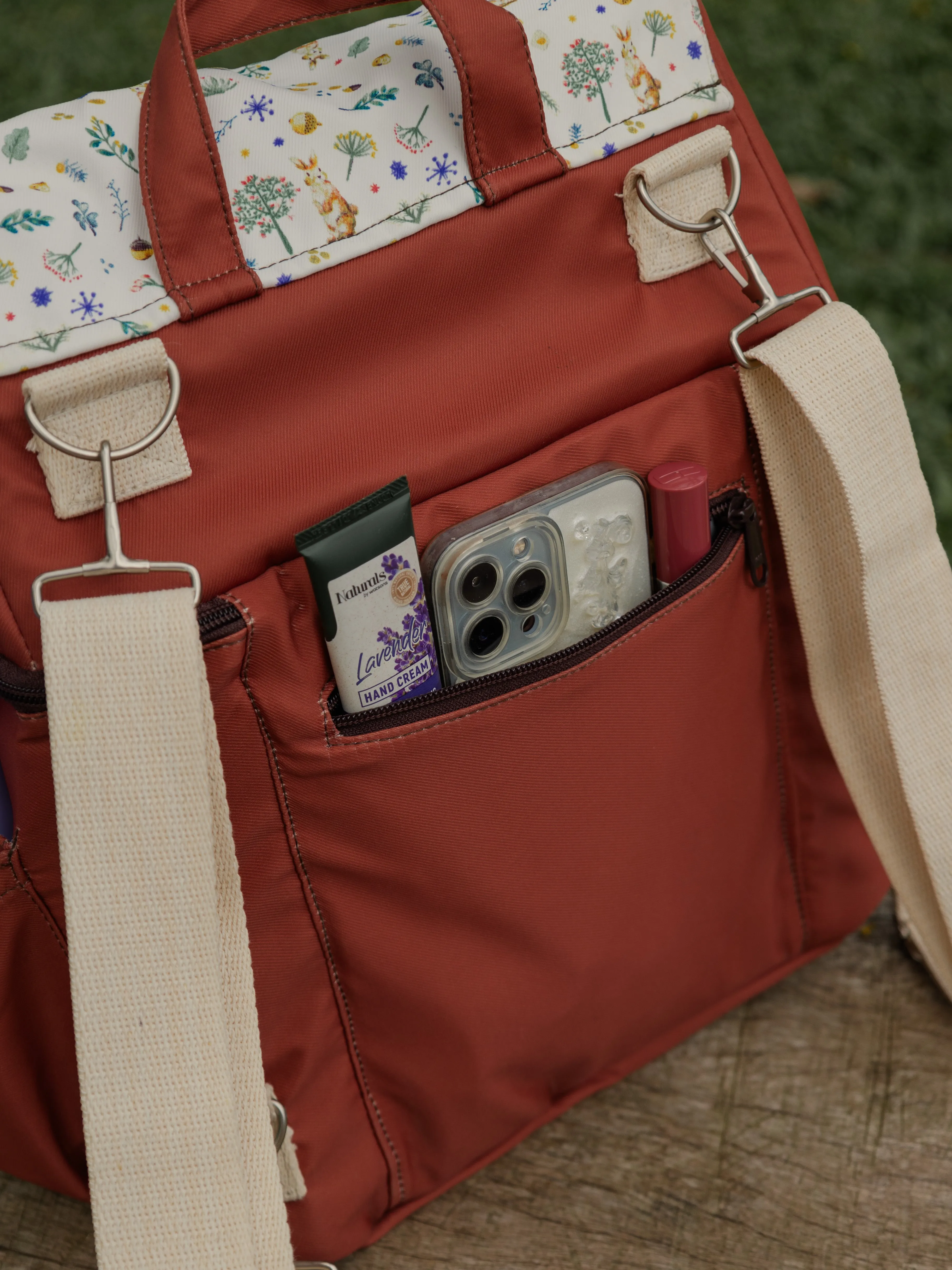 Woodland Rabbit Brown Insulation Bag (Breast Pump/Diaper/Picnic)