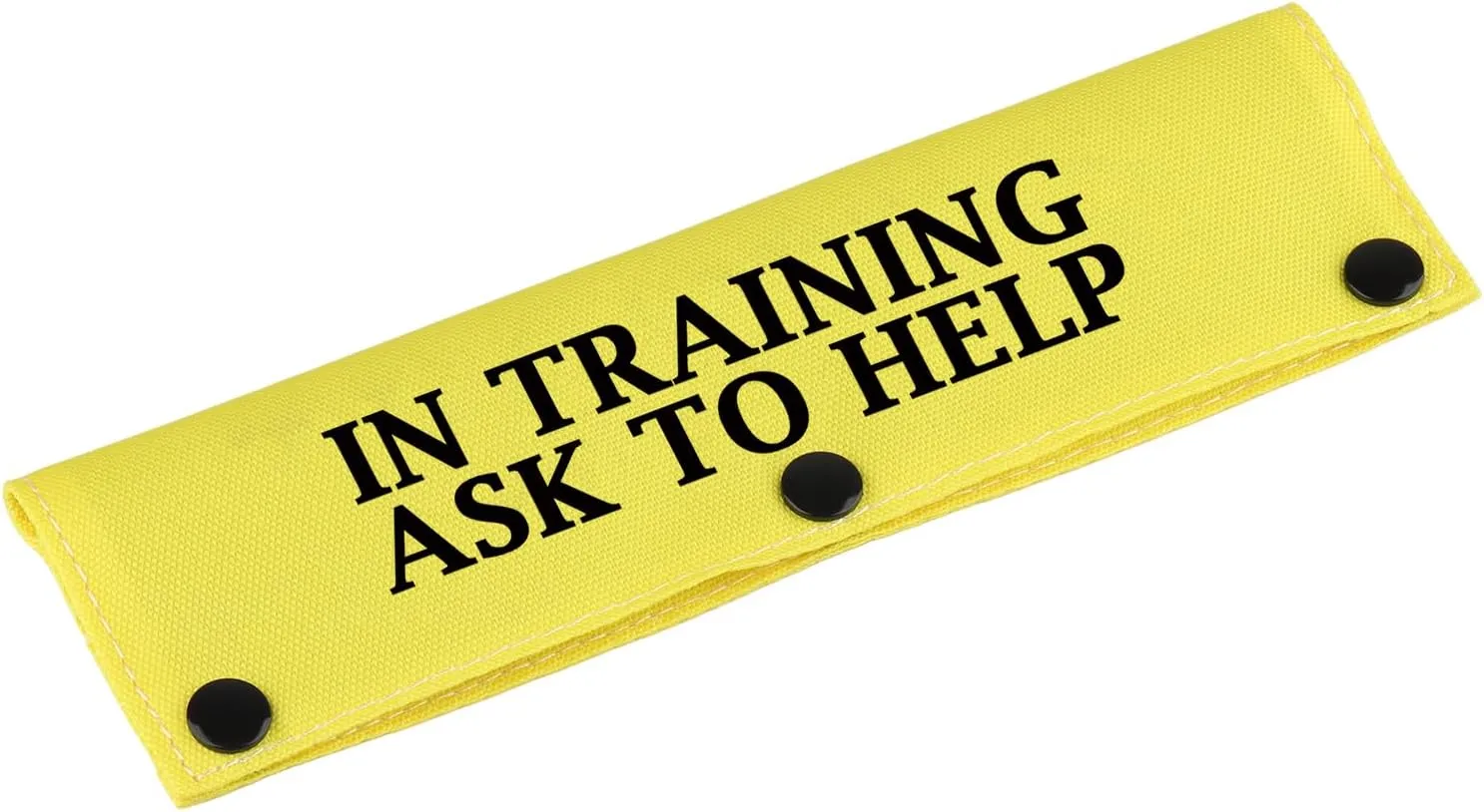 Working Dog Leash Sleeve in Training Ask to Help Dog Leash Wrap Sleeve Alert Tag Pet Birthday Gift (Training Ask to Help-YE Sleeve)
