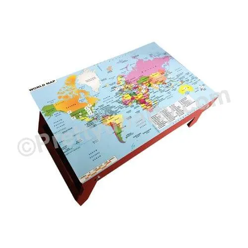 World Map Folding Bed Table