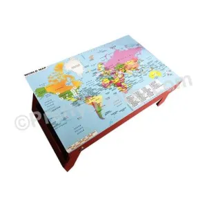World Map Folding Bed Table