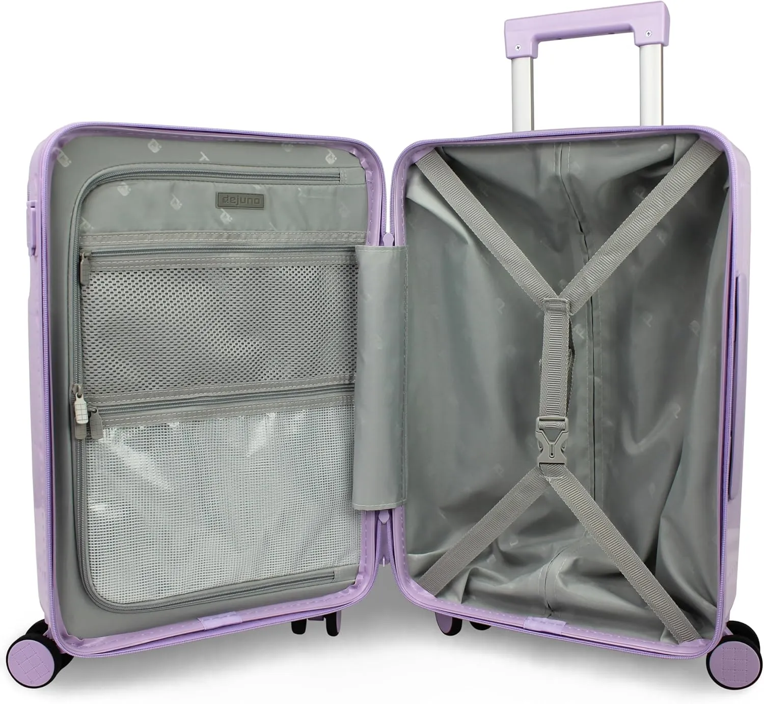 World Traveler Dejuno Smart Luggage with USB Ports, Lavender, Carry-On 20-Inch