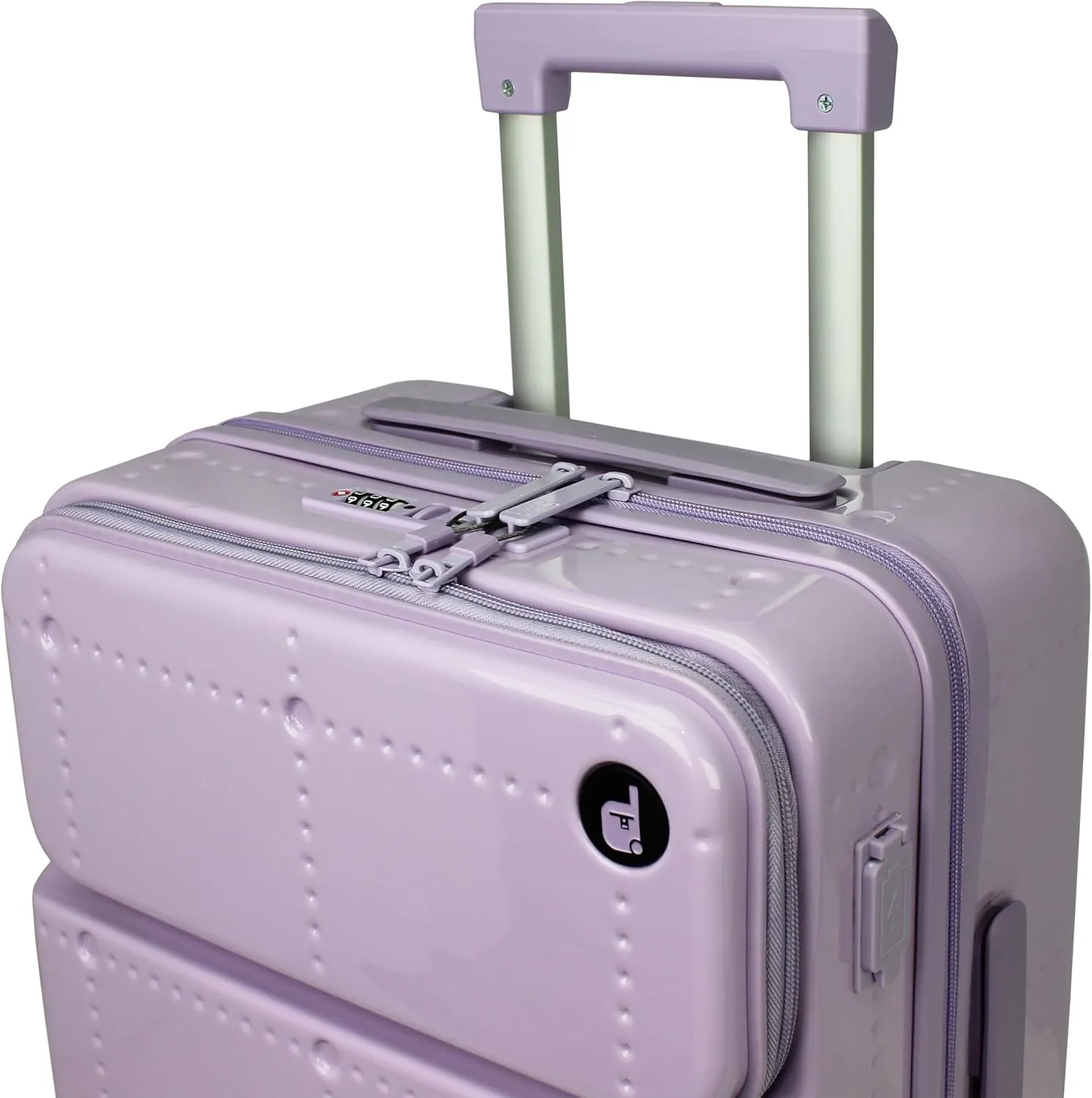 World Traveler Dejuno Smart Luggage with USB Ports, Lavender, Carry-On 20-Inch