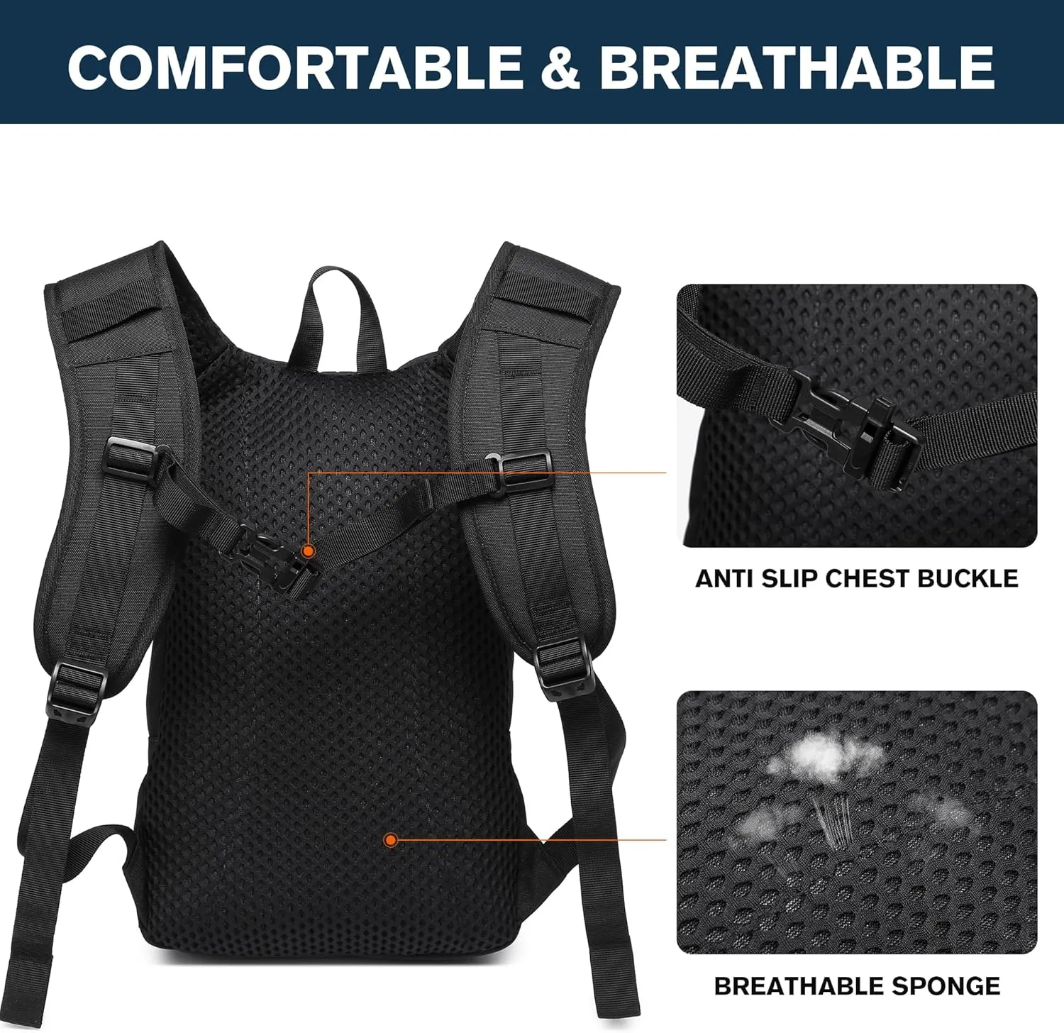 wotony Hydration Backpack with Water Bladder for Hiking Tactical Hydration Pack for Men Women Molle Water Backpack for Hiking