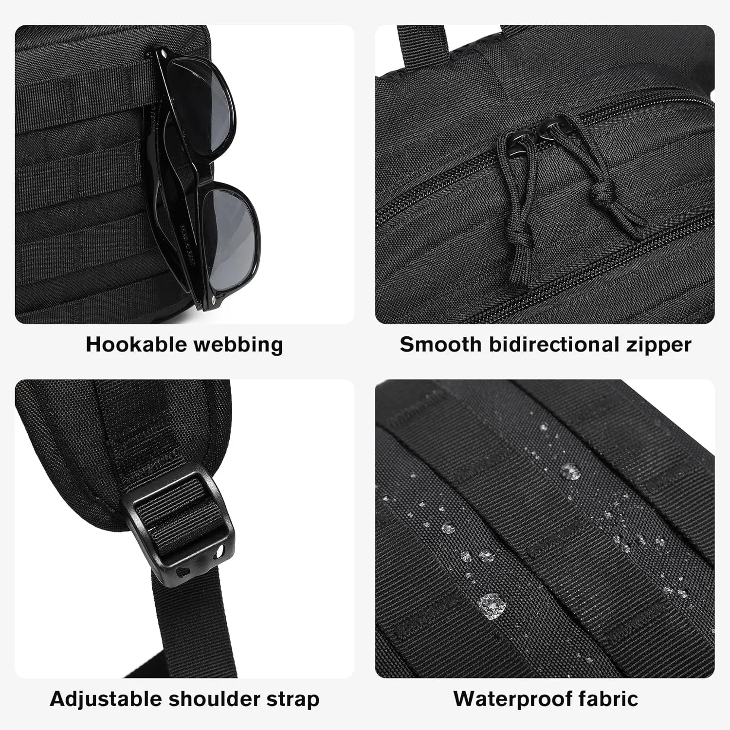wotony Hydration Backpack with Water Bladder for Hiking Tactical Hydration Pack for Men Women Molle Water Backpack for Hiking