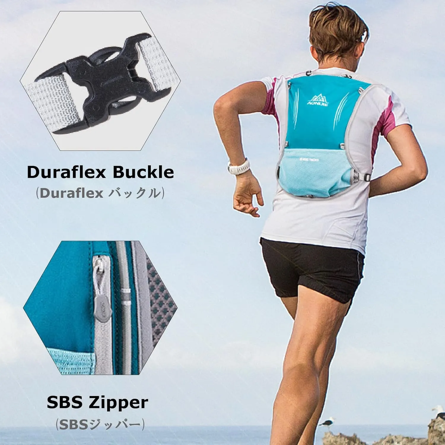 YAPJEB Hydration Vest - 5L Running Water Backpack for Trail, Marathon, Cycling, Hiking - Outdoors Pack
