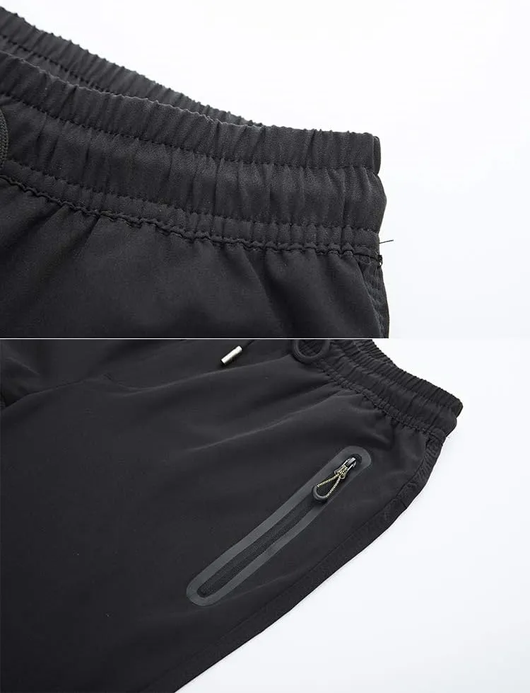 YSENTO Mens Track Pants Quick Dry Lightweight Joggers Athletic Hiking Pants Zipper Pockets