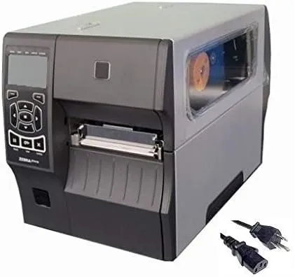 Zebra ZT410 Barcode Label Printer | Thermal Transfer & Direct | Industrial, 4-Inch, 203dpi, USB and Ethernet Interfaces, Power Cable (Renewed)